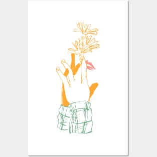 daisy flower lover Posters and Art